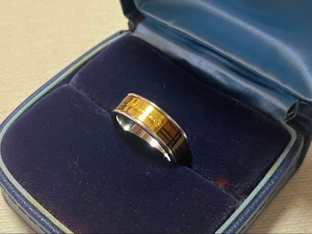 BURBERRY/バーバリーノバチェックシルバーリング