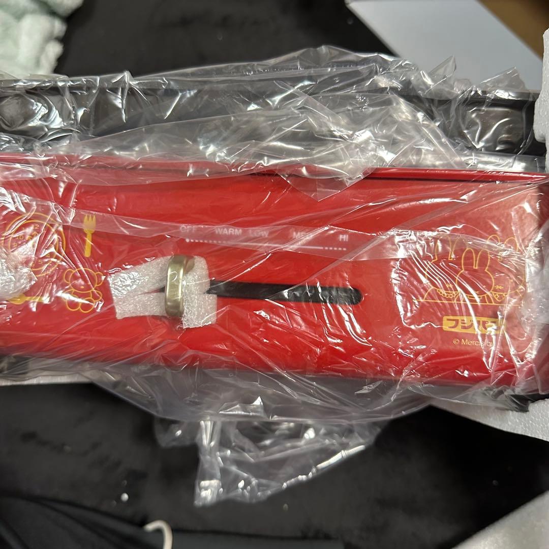 【新品・未使用】ミッフィー コンパクトホットプレート レッド