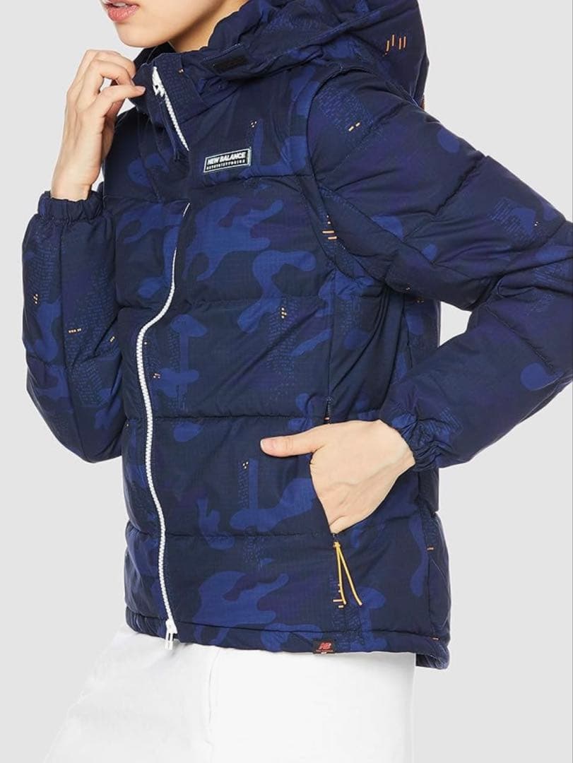 New balance 4way中綿ジャケット フルジップブルゾン カモフラ柄