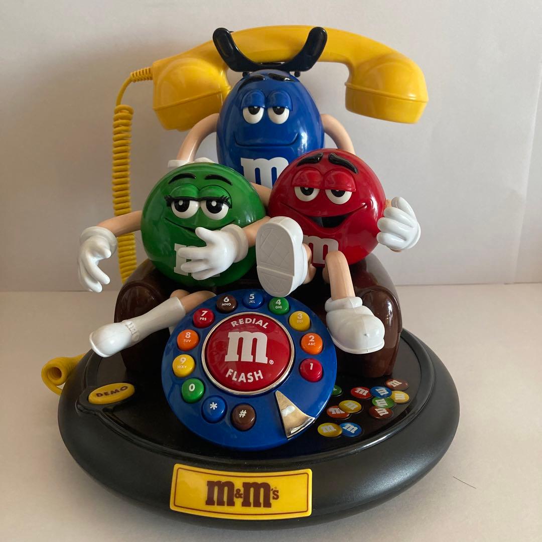 m&m's エムアンドエムズ キャラクターのおしゃべりする電話機 実際に使用可能