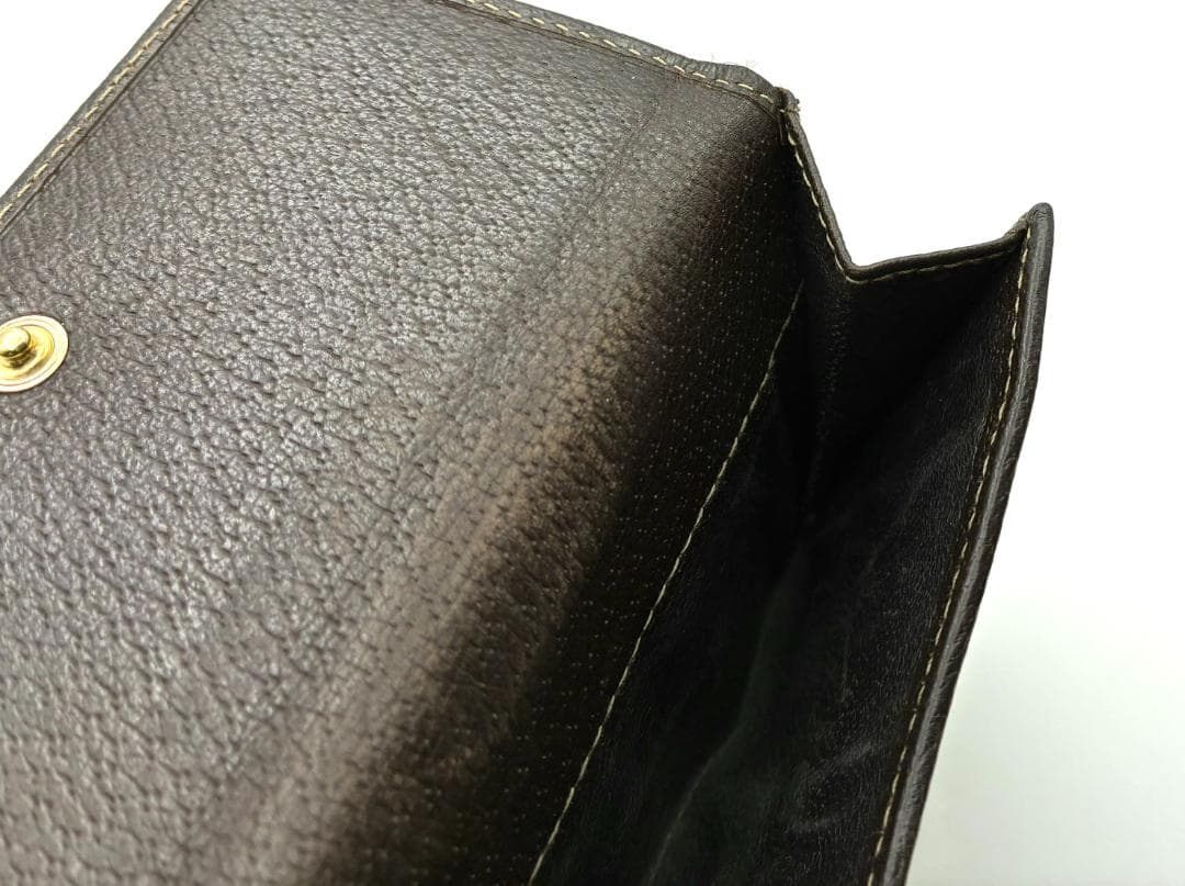 GUCCI グッチ 二つ折り財布 GGキャンバス レザー 1411411