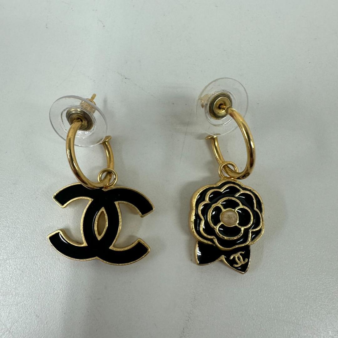 768393/CHANEL　カメリア　スリングピアス