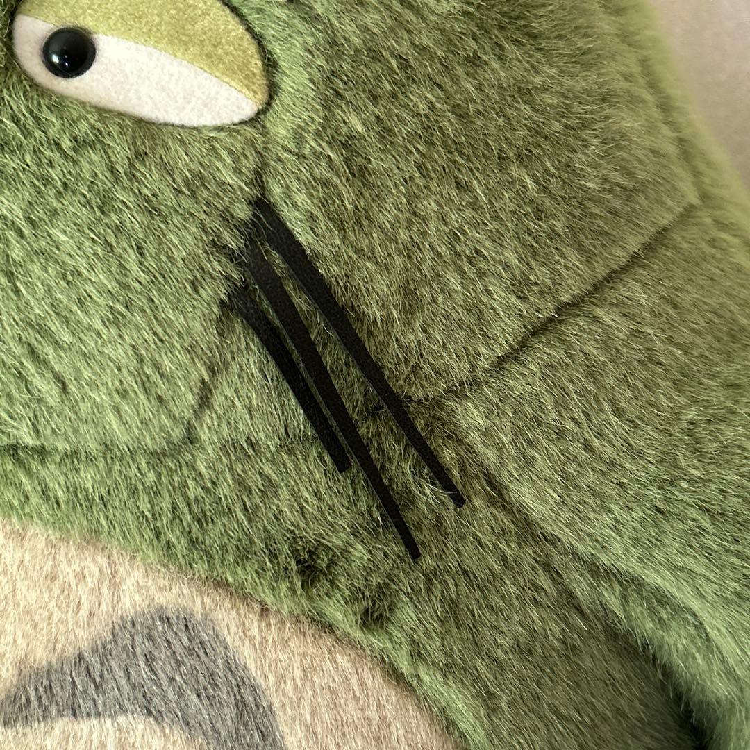 【初期】お昼寝クッション　超特大　ぬいぐるみ　トトロ　希少 グリーン　丸い