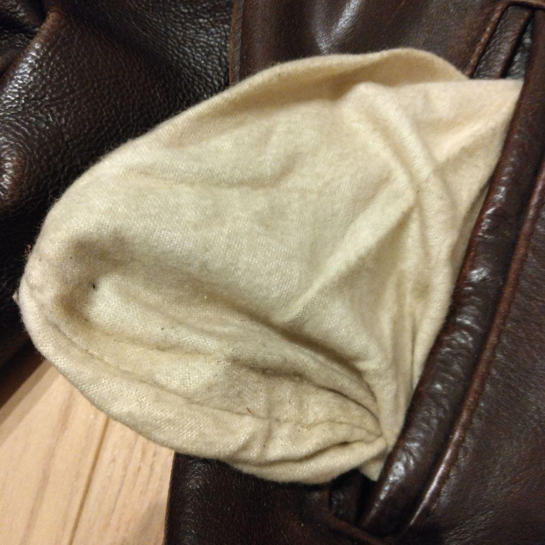 SCHOTT 659　シングルライダース　トラッカーズ　サイズ36　赤茶色系