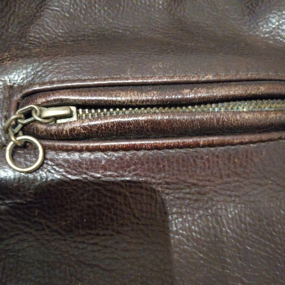 SCHOTT 659　シングルライダース　トラッカーズ　サイズ36　赤茶色系