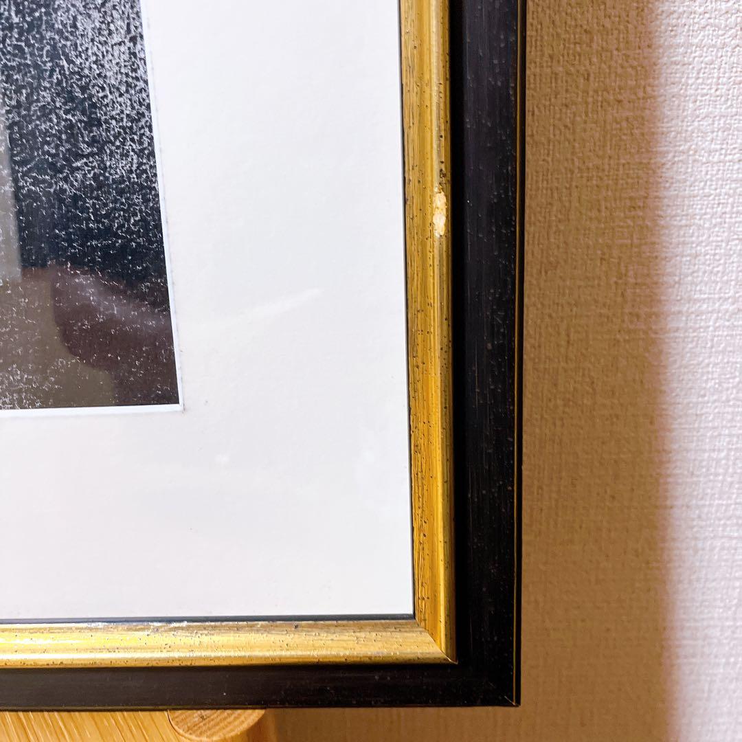 【真作】 斎藤光子　パステル画　額装　箱あり