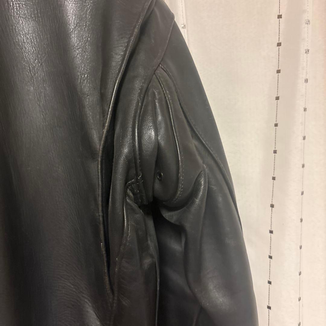 Schott ブラック シングルライダースジャケット アメリカ製