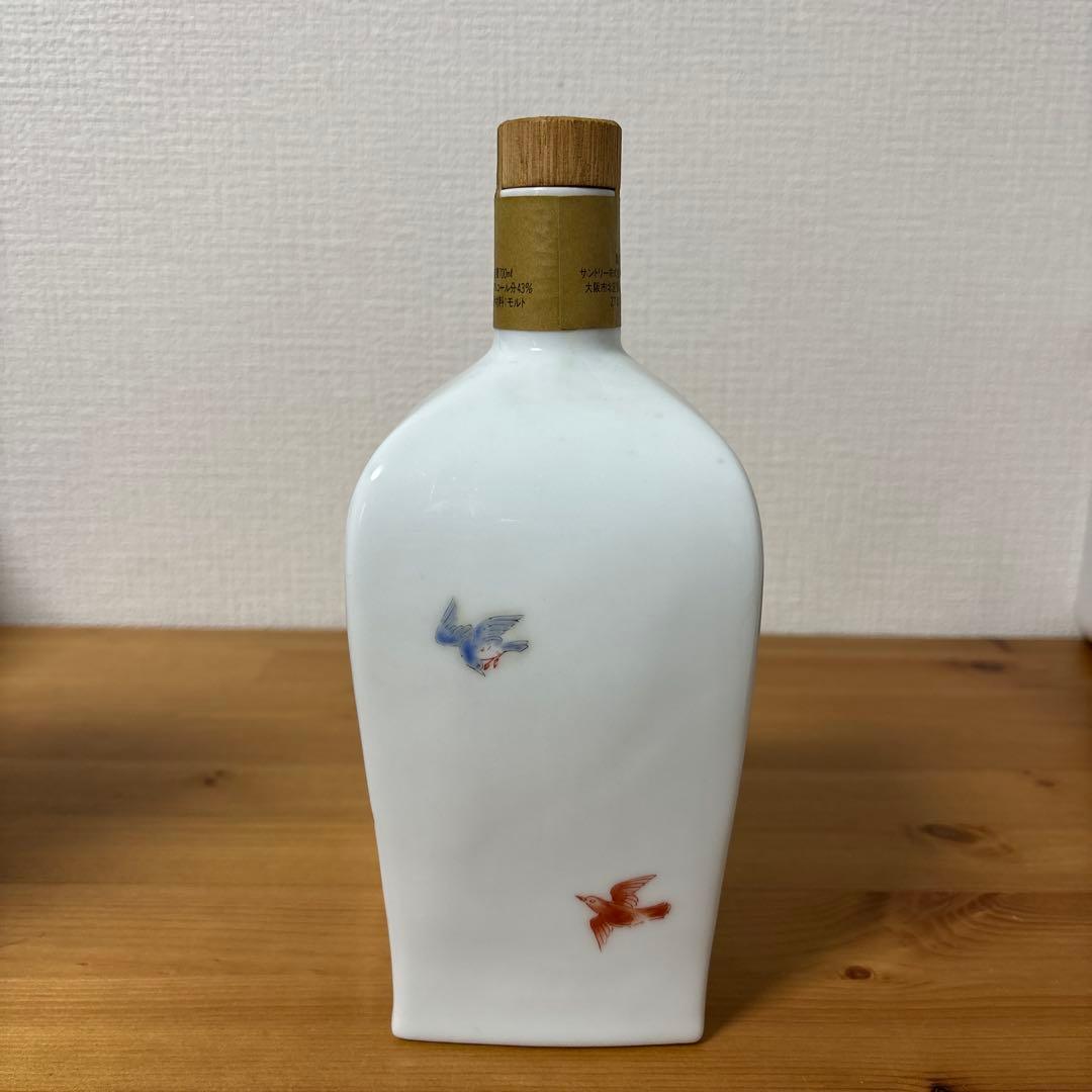 サントリーウイスキーエクセレンス 有田焼 錦菊梅竹文 陶器ボトル 特級 未開栓