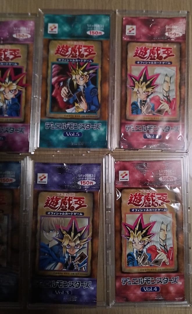 s*w様 遊戯王　未開封パック　セット　初期　vol1〜vol7