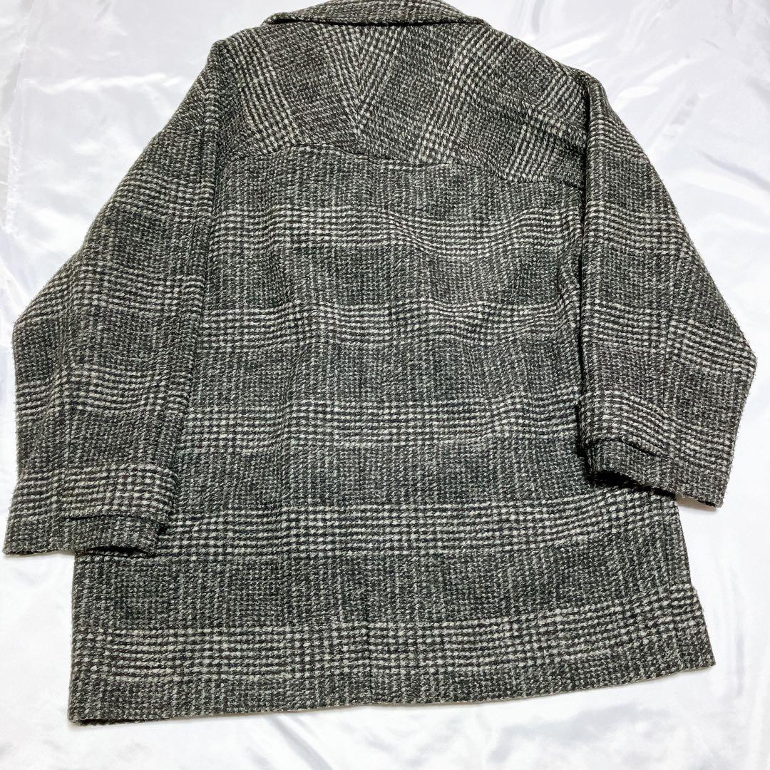 【ゆう】スピックアンドスパン Wスライバーチェックハーフコート 36 S