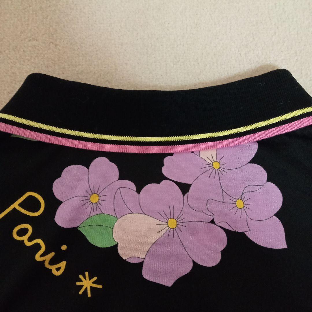 レオナール　スポーツ　長袖ポロシャツ　花柄　大きいサイズ　サイズ44