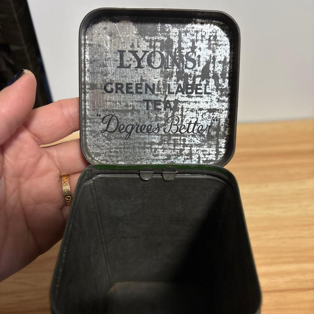 ヴィンテージ ライオンズ グリーンラベルティー 広告缶 - 温度計