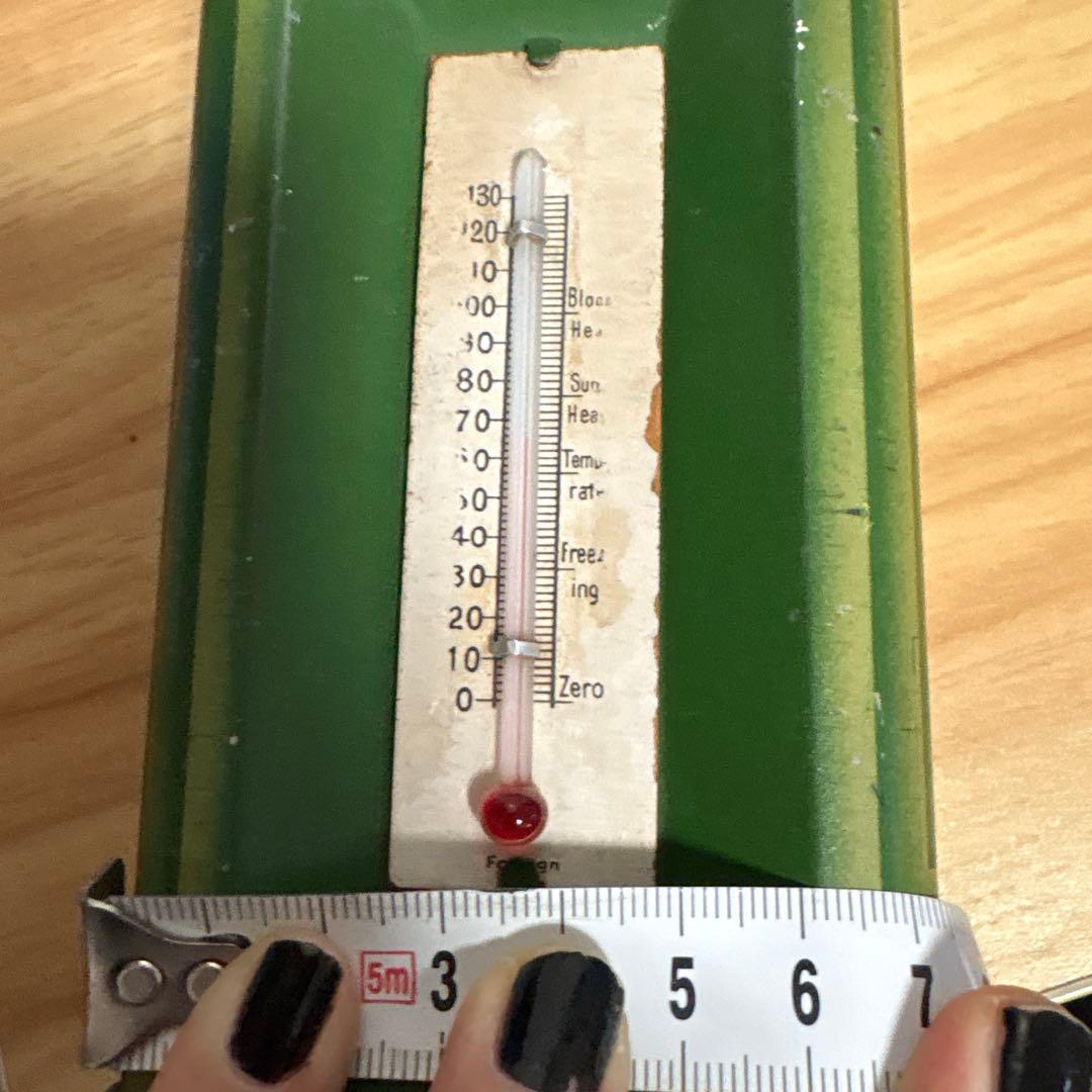 ヴィンテージ ライオンズ グリーンラベルティー 広告缶 - 温度計