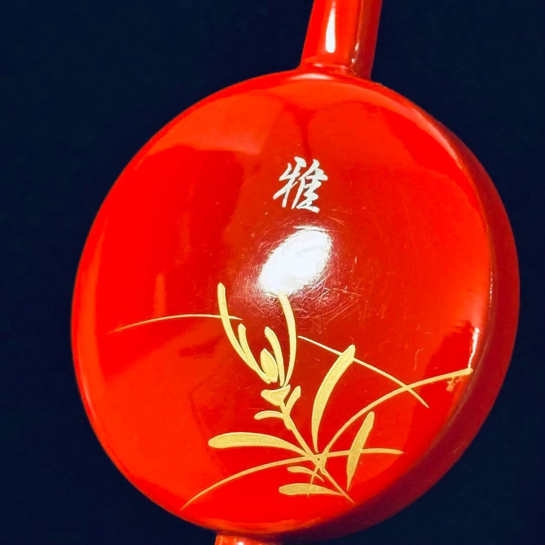 かづら清老舗　櫛　簪　笹　純金本漆蒔絵　銘あり　箱付き　京都