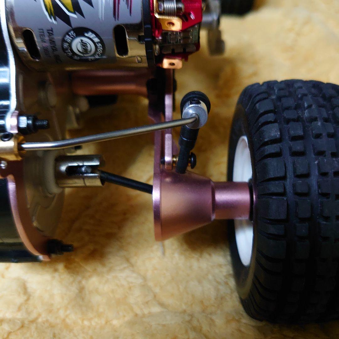 タミヤマイティフロッグ　アルミシャーシ仕様　VWビートル506ボディ付き