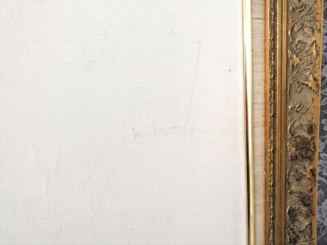 お値下げA✾稀少アンティーク調特特大ヨーロピアン額縁キャンバス付