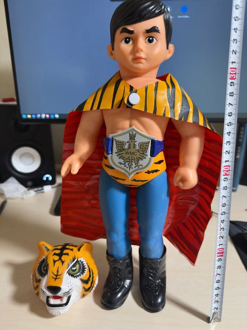タイガーマスク　伊達直人　中嶋製作所　ジャイアントサイズ　ソフビ　フィギュア