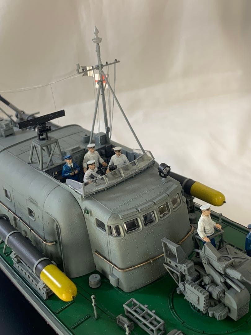 タミヤ1/72イギリス海軍魚雷艇ボスパー　完成品