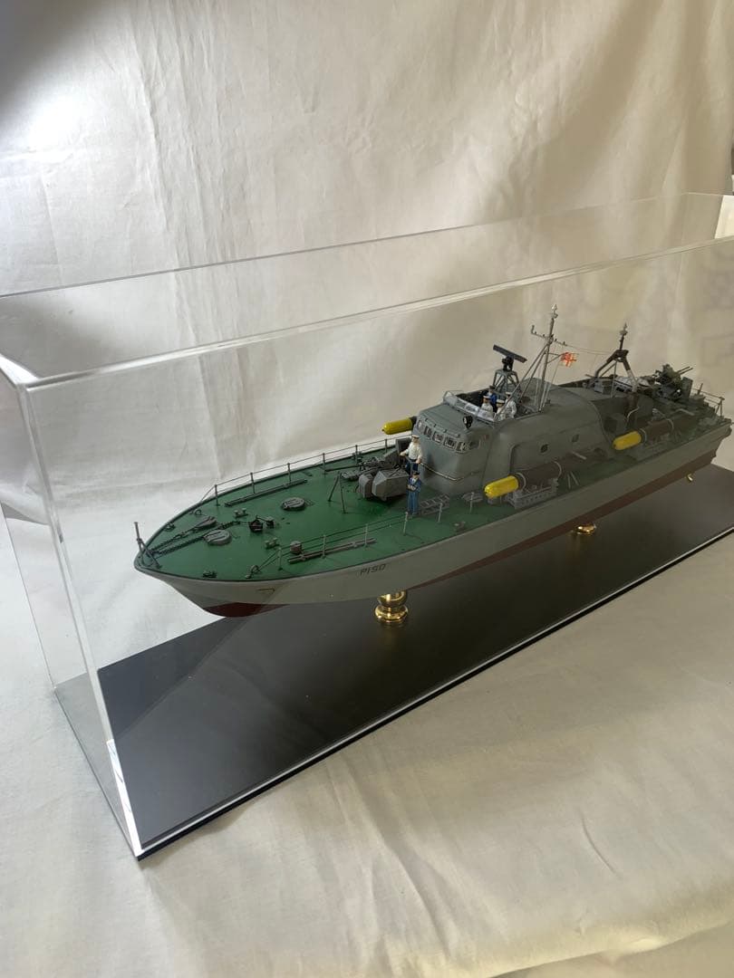 タミヤ1/72イギリス海軍魚雷艇ボスパー　完成品