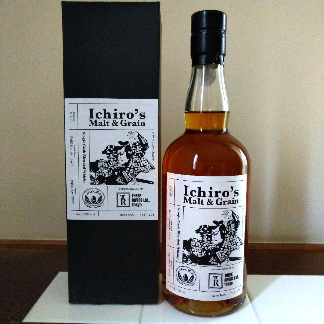 イチローズモルト&グレーン・リフィルバーボン樽for THREE S