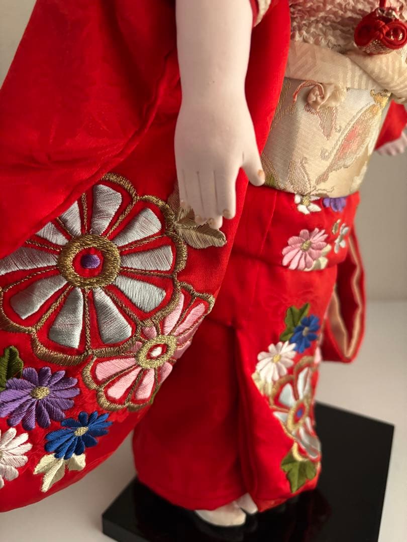 市松人形 まつ毛　睫毛　東光？　アンティークドール