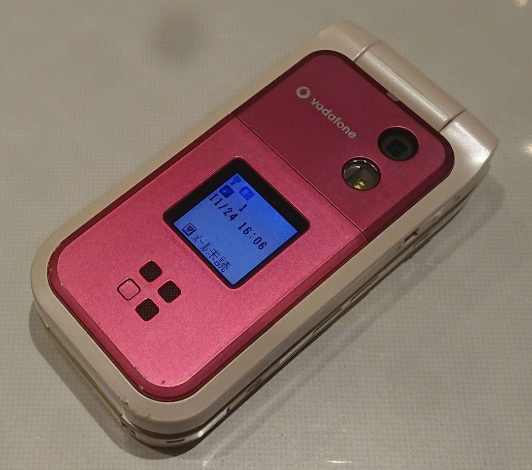 レア 美品 kawaii カワイイ V603T PINK ピンク ガラケー 携帯