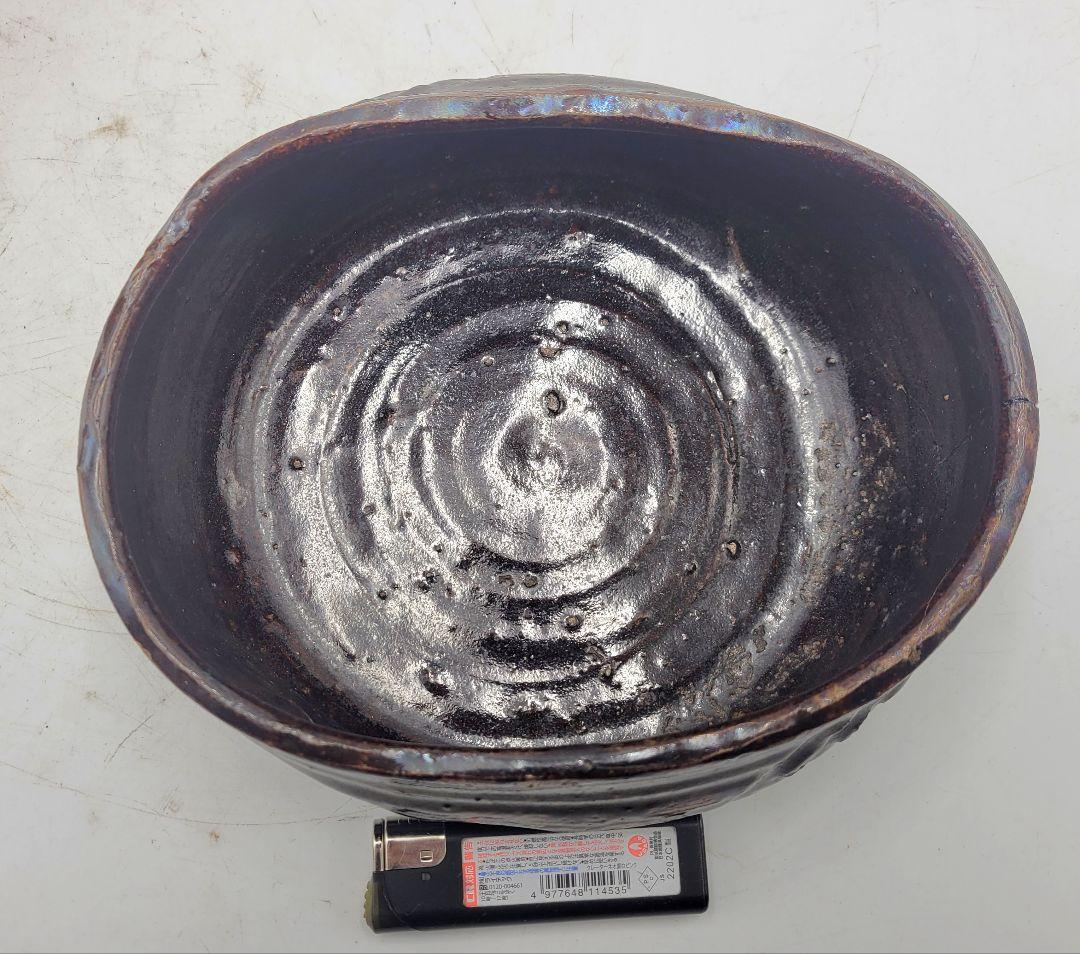 丹波焼　菓子器　時代物　合わせ箱　茶道具　骨董品、美術品