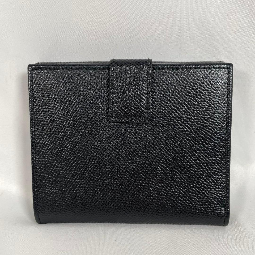 未使用に近い FERRAGAMO フェラガモ 二つ折り財布 ガンチーニ レザー