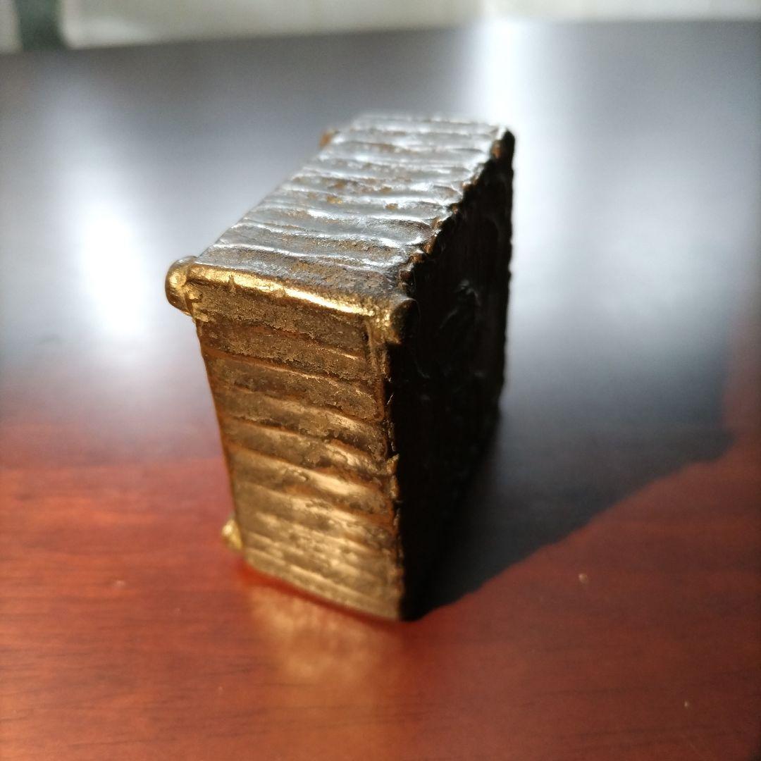 骨董品　古銅山水文水滴