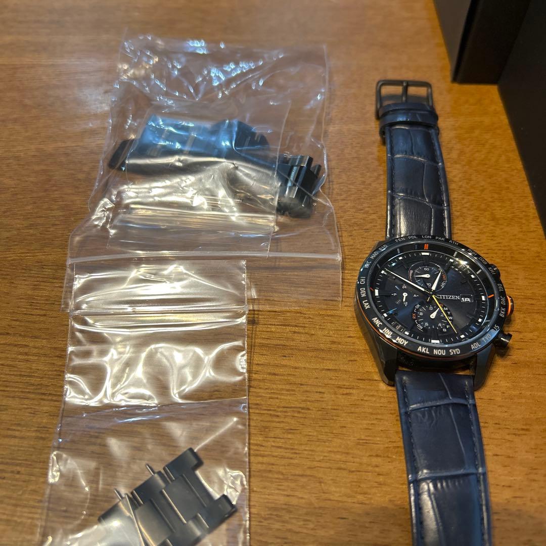 CITIZENATTESAACT Lineブラックチタン AT8185-62E