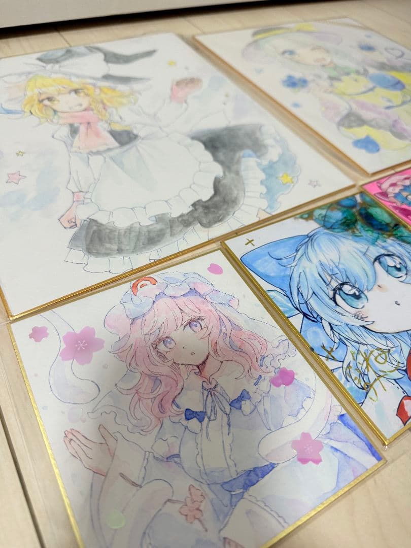 東方project 直筆色紙 紅楼夢 例大祭