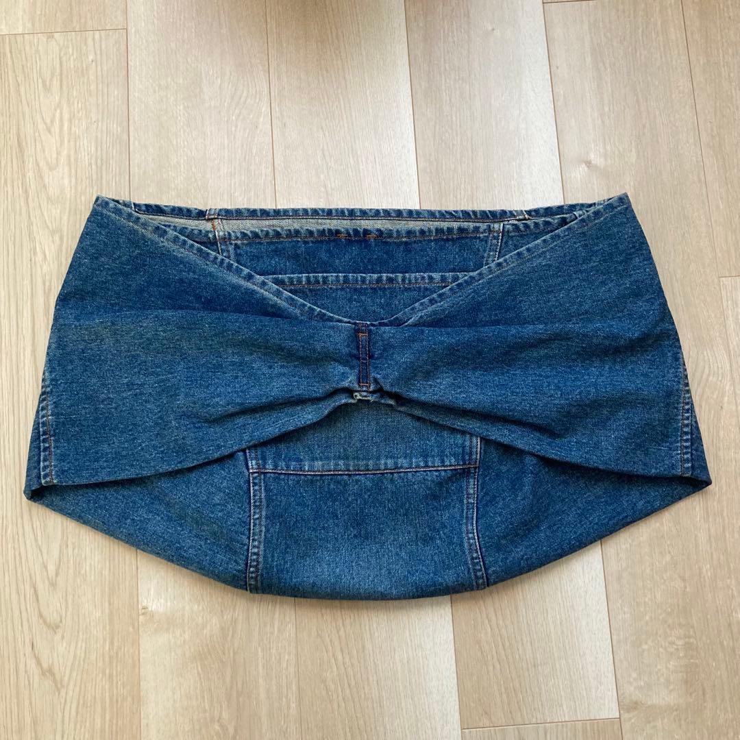 試着のみ　エルヴァ　erva dog 犬　スリング　抱っこ紐　デニム　小型犬　S