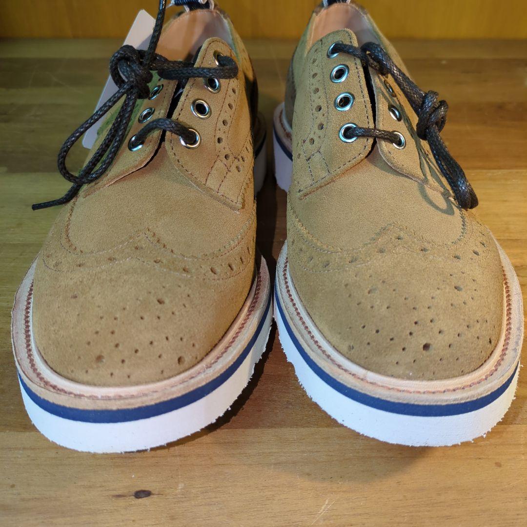 新品 定価12万◆トリッカーズ デンハム コラボ 牛革 シューズ　バートン　革靴