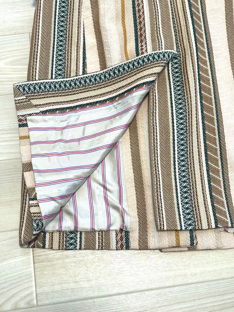 【希少・美品】MサイズETRO エトロ ストライプ チェスターコート