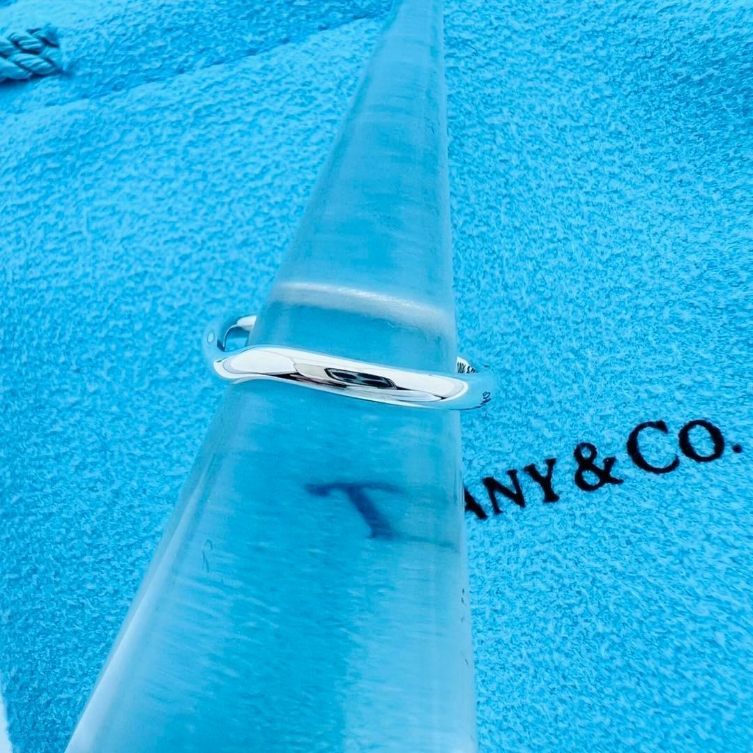 TIFFANY ティファニー カーブド バンド リング 11.5号 極美品