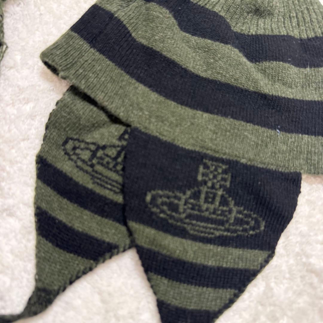 美品 希少 Vivienne Westwood ニット帽 オリーブグリーン