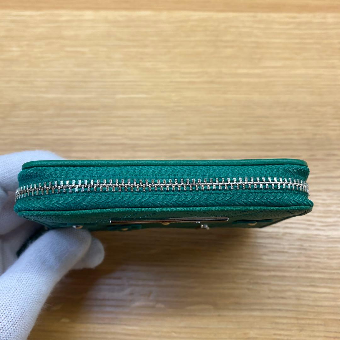 【美品】アンテプリマ ディアマンテ ケース グリーン　緑　 小銭入れ