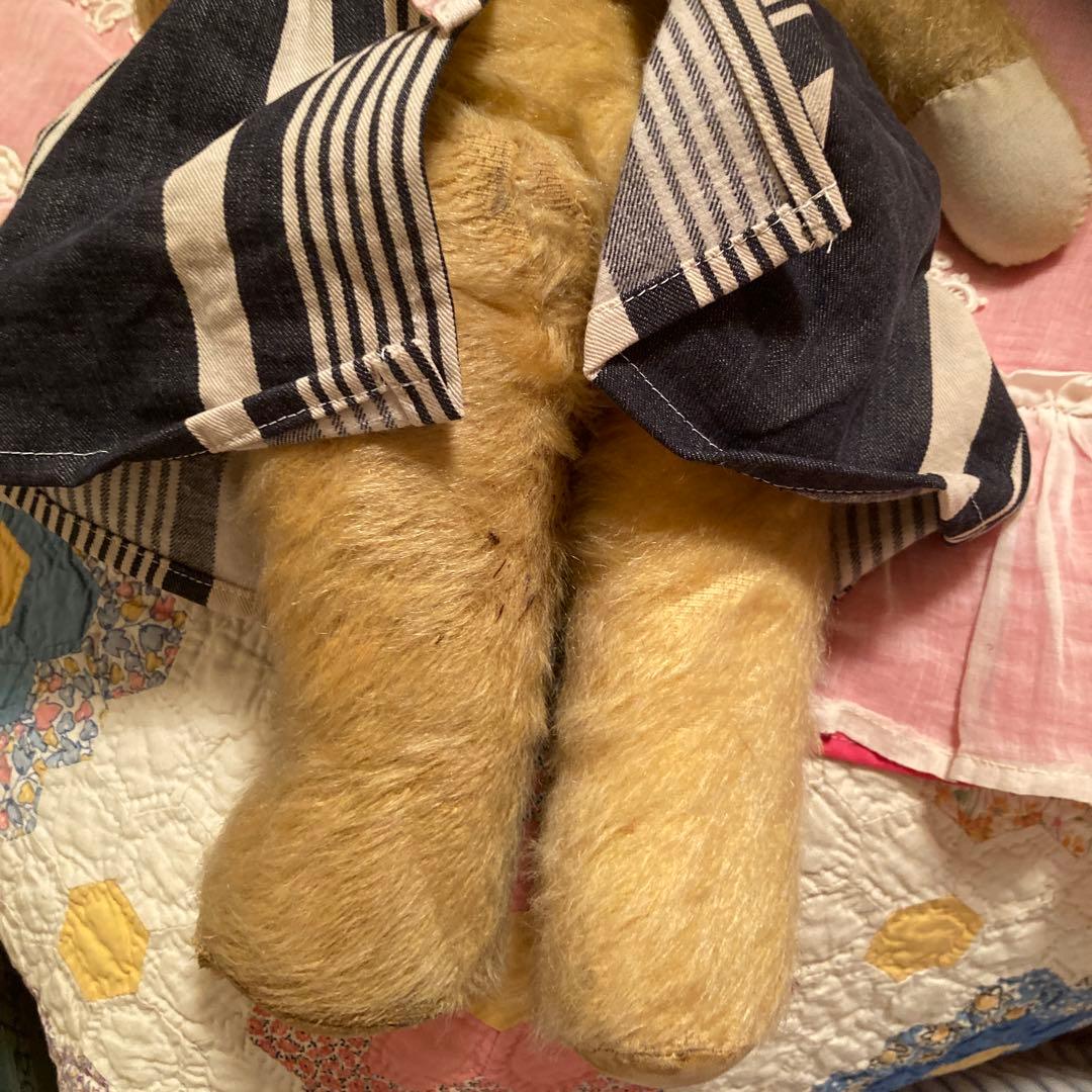 ストライプドレスのテディベア