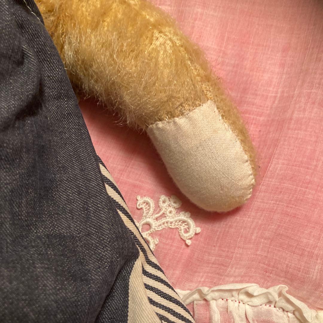 ストライプドレスのテディベア