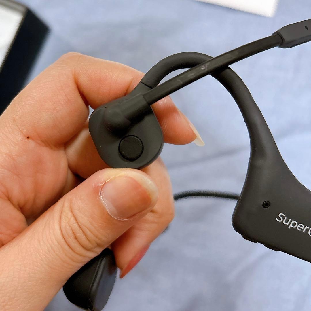 Super@3 Pro 骨伝導イヤホン Bluetooth マイク付 テレワーク