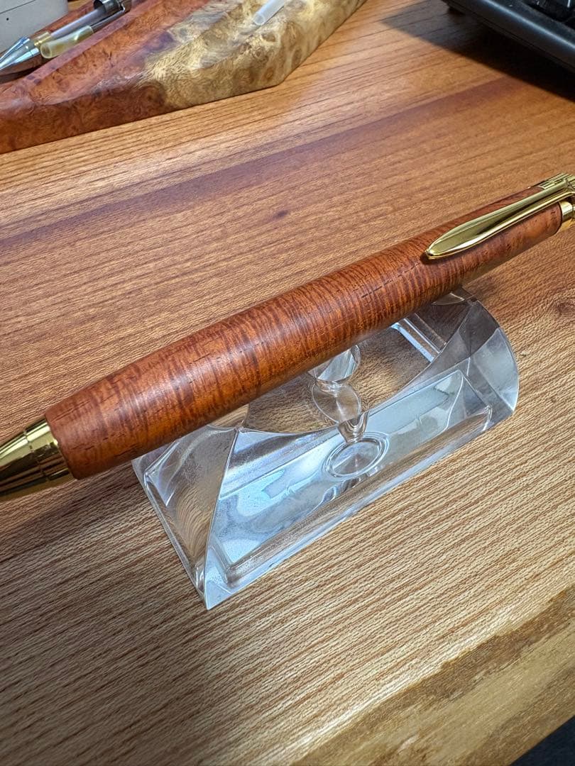 524極上　サイアミーズローズウッド　シアメース　木軸シャーペン　ボールペン