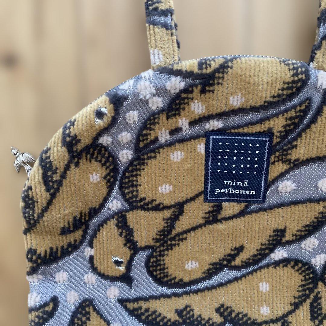 新品未使用 ミナペルホネン マフィンバッグ wind bird