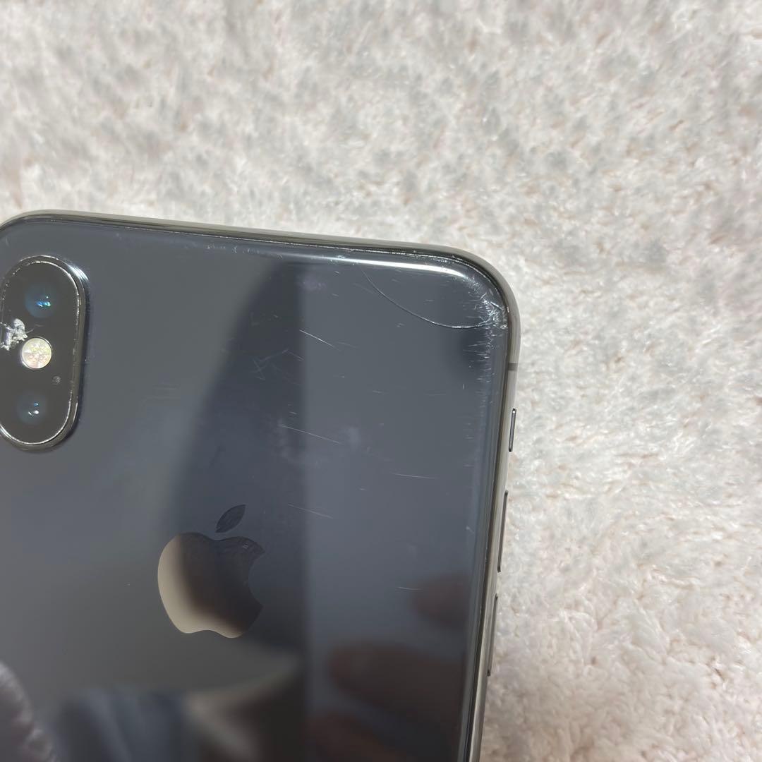 iPhone X、256GB、ヒビあり
