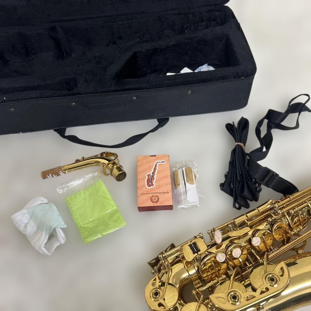 極美品　アルトサックス　ケース付き　初心者向き　ノーブランド　①