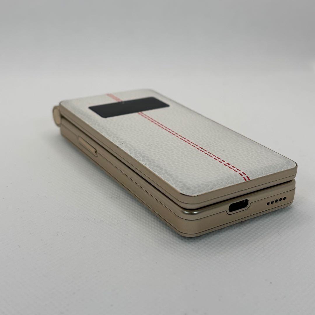 Mode1 ガラケー 型 SIMフリー スマホRetroII レザー調 ホワイト