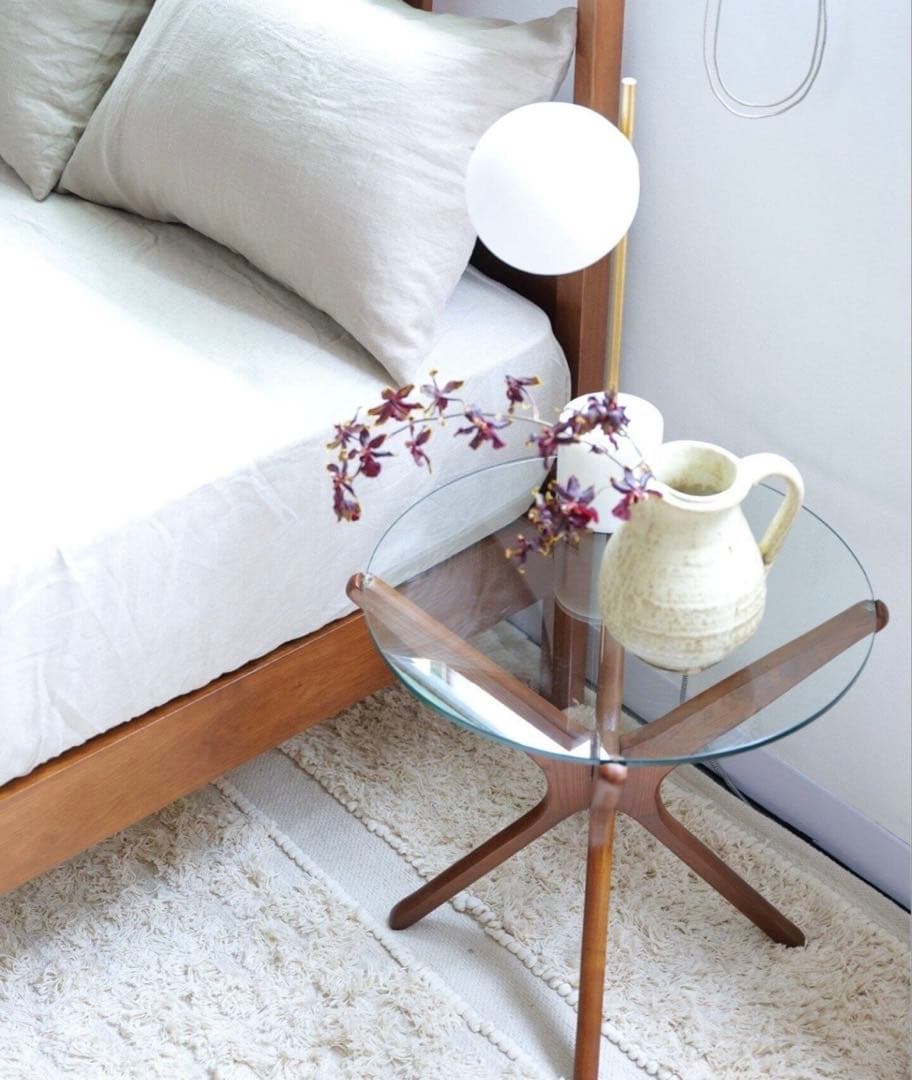 ACME Furniture⭐️トラッセルサイドテーブル⭐️ガラス×木