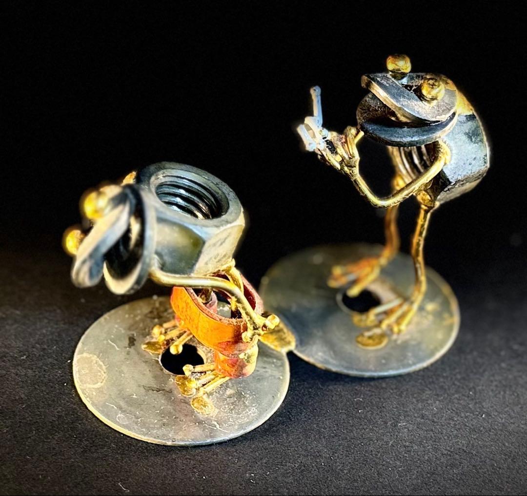 金属製カエルフィギュアセット 医療現場8種類