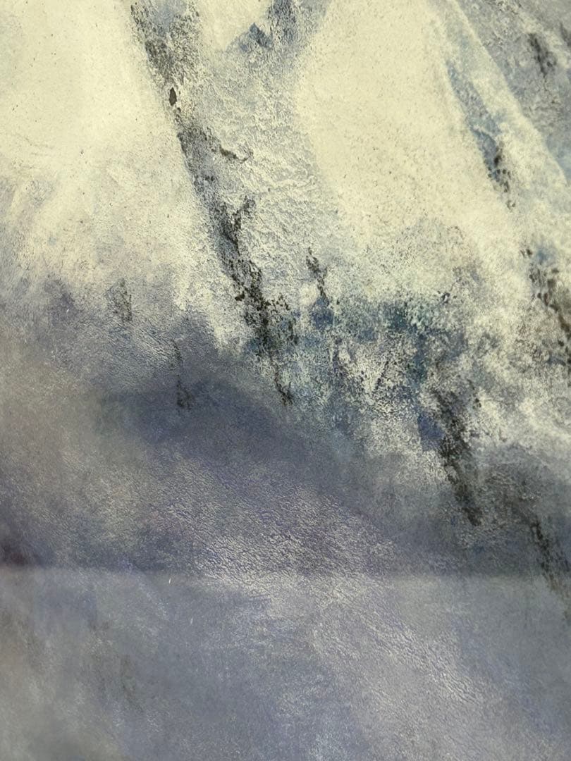 「富岳」　曲子光男　富士山　絵画　日本画