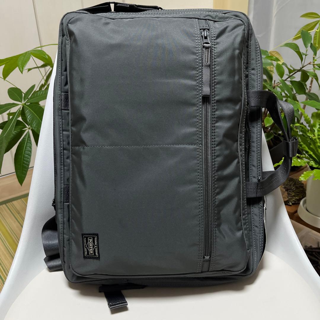 未使用に近いPORTER ポーター ドライブ 3WAY ブリーフケース グレー