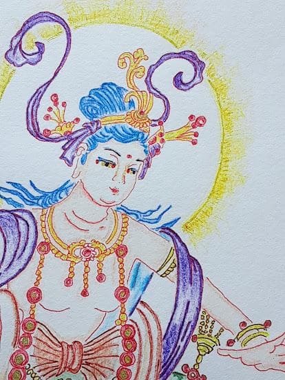 五十嵐由家　仏画365　定自在王菩薩